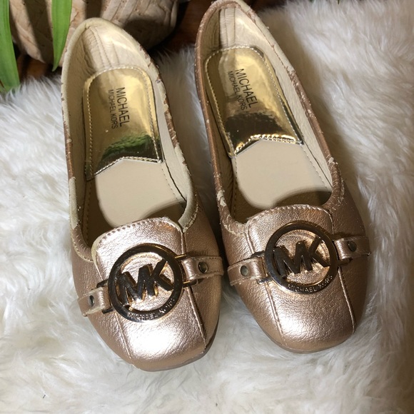 Michael Kors Shoes - Michael Kors Rose Gold Flats